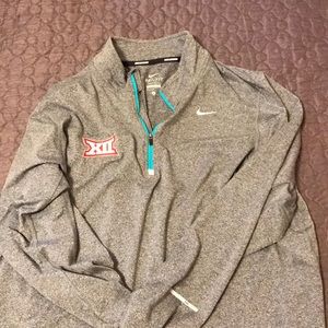 Men's Nike Running 1/4 Zip Big12 Logo size Large